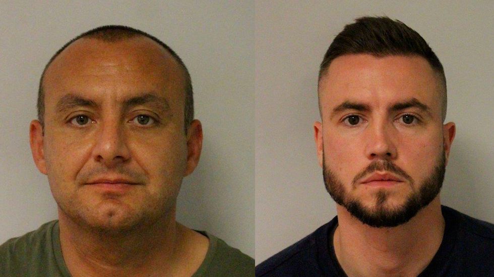 Deniz Jaffer (left) and Jamie Lewis (right) had been assigned to guard the scene.