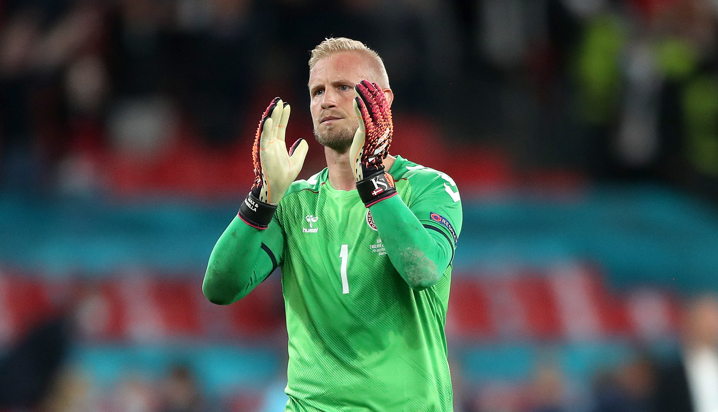 Denmark goalkeeper Kasper Schmeichel had a laser pointed into his face as he faced Harry Kane's penalty in the semi-final.