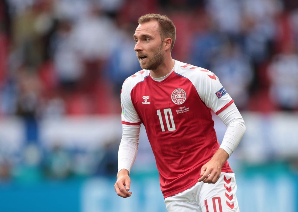 Denmark's Christian Eriksen during the match