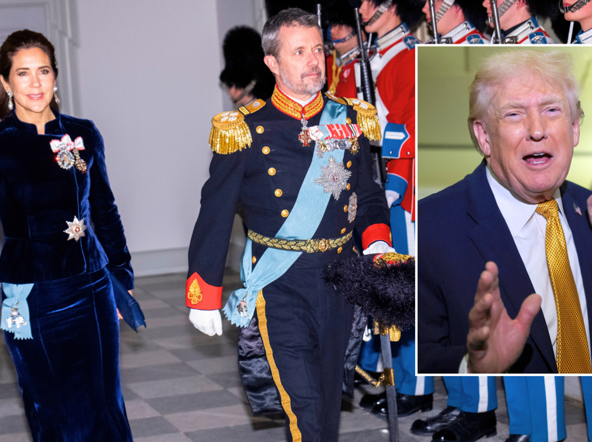 Denmark's King and Queen and Trump