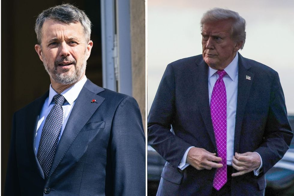 Denmark's King Frederik and Donald Trump