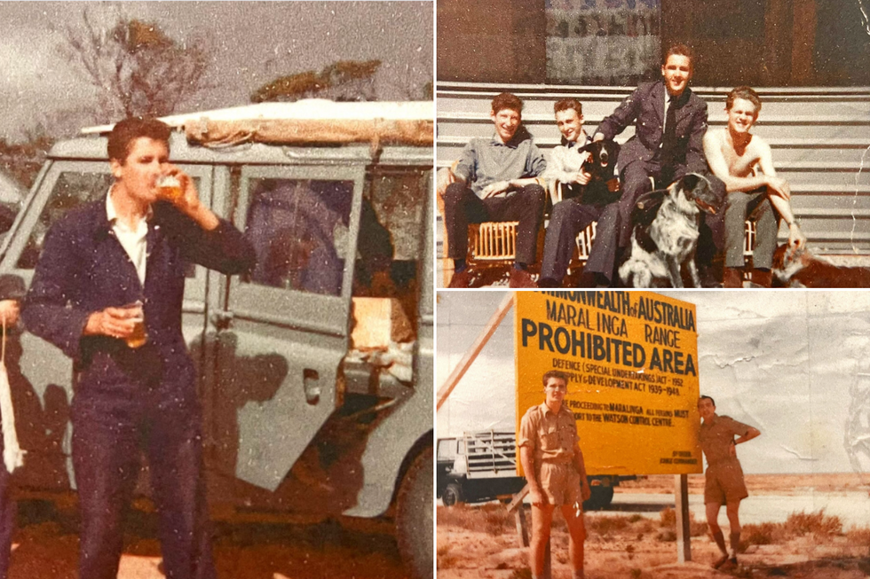 Dennis Hayden in Maralinga, Australia, in the \u201860s