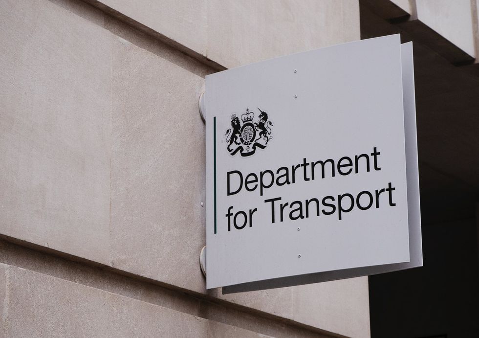 Department for Transport sign