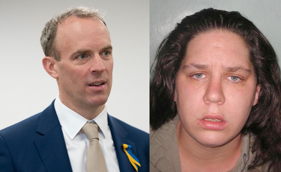 Deputy Prime Minister and Justice Secretary Dominic Raab and Tracey Connelly