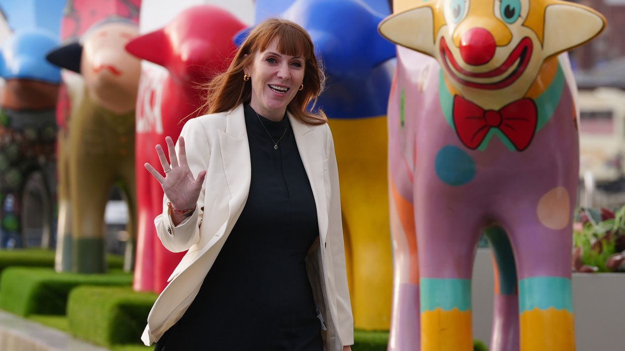 Deputy Prime Minister Angela Rayner appearing in Liverpool