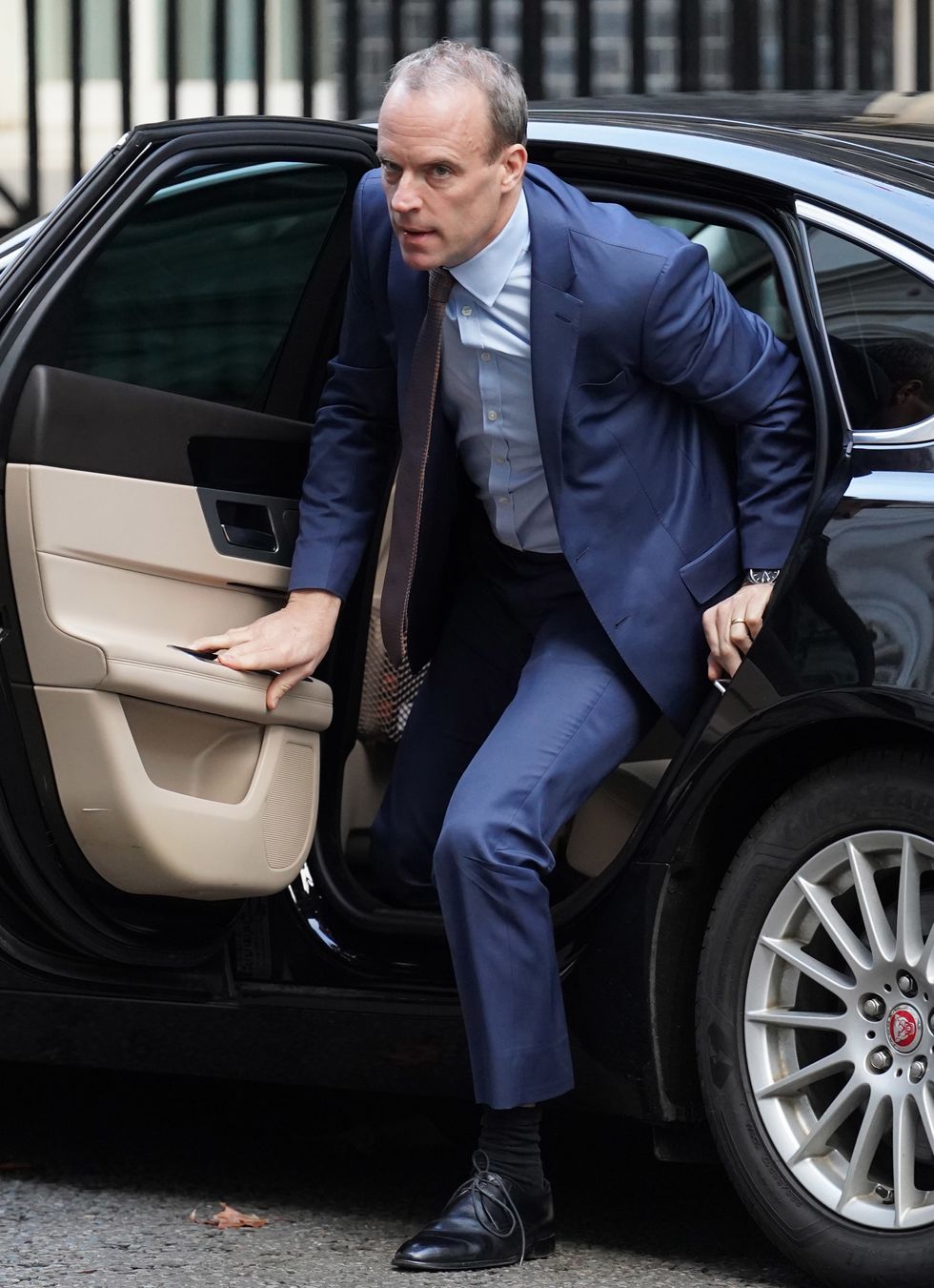 Deputy Prime Minister Dominic Raab arrives in Downing Street, London, ahead of a Cabinet meeting. Picture date: Tuesday November 22, 2022.
