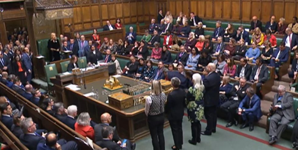 Deputy Speaker Dame Eleanor Laing announcing the result of a vote for Labour's motion to allocate Commons time to consider banning fracking, which was defeated by 230 votes to 326, majority 96 in the House of Commons in London. Issue date: Wednesday October 19, 2022.