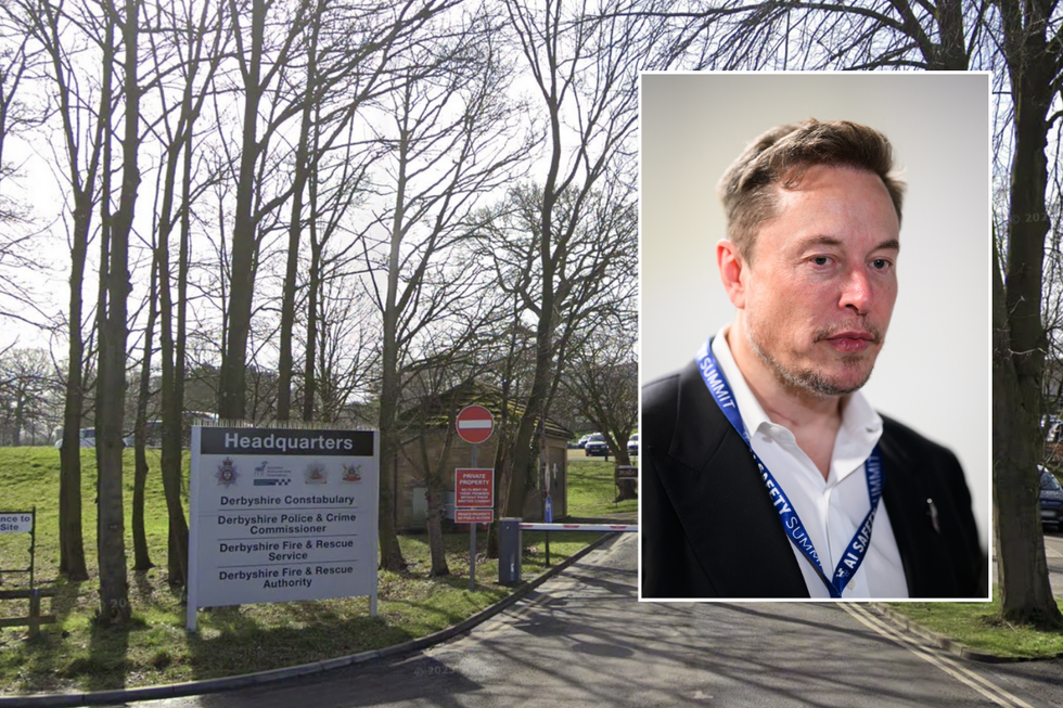 Derbyshire Police/Elon Musk
