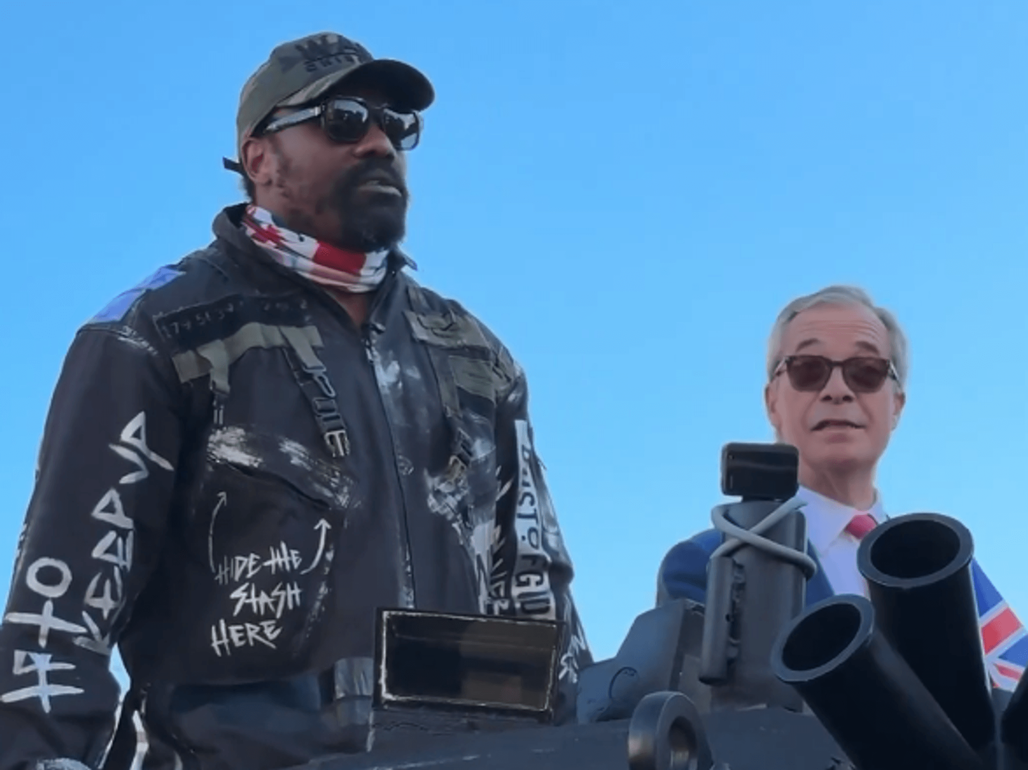 Derek Chisora and Nigel Farage