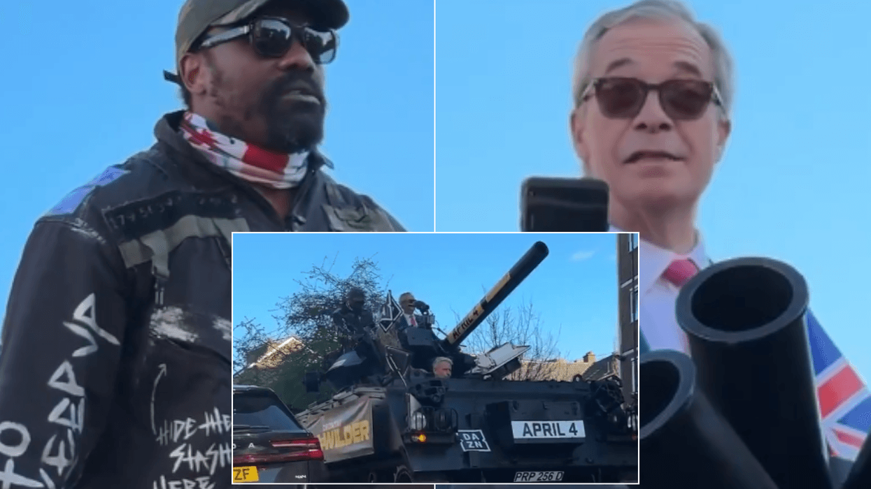 Derek Chisora and Nigel Farage