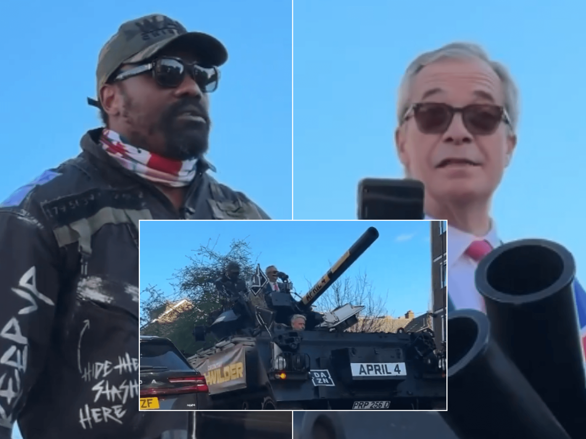 Derek Chisora and Nigel Farage