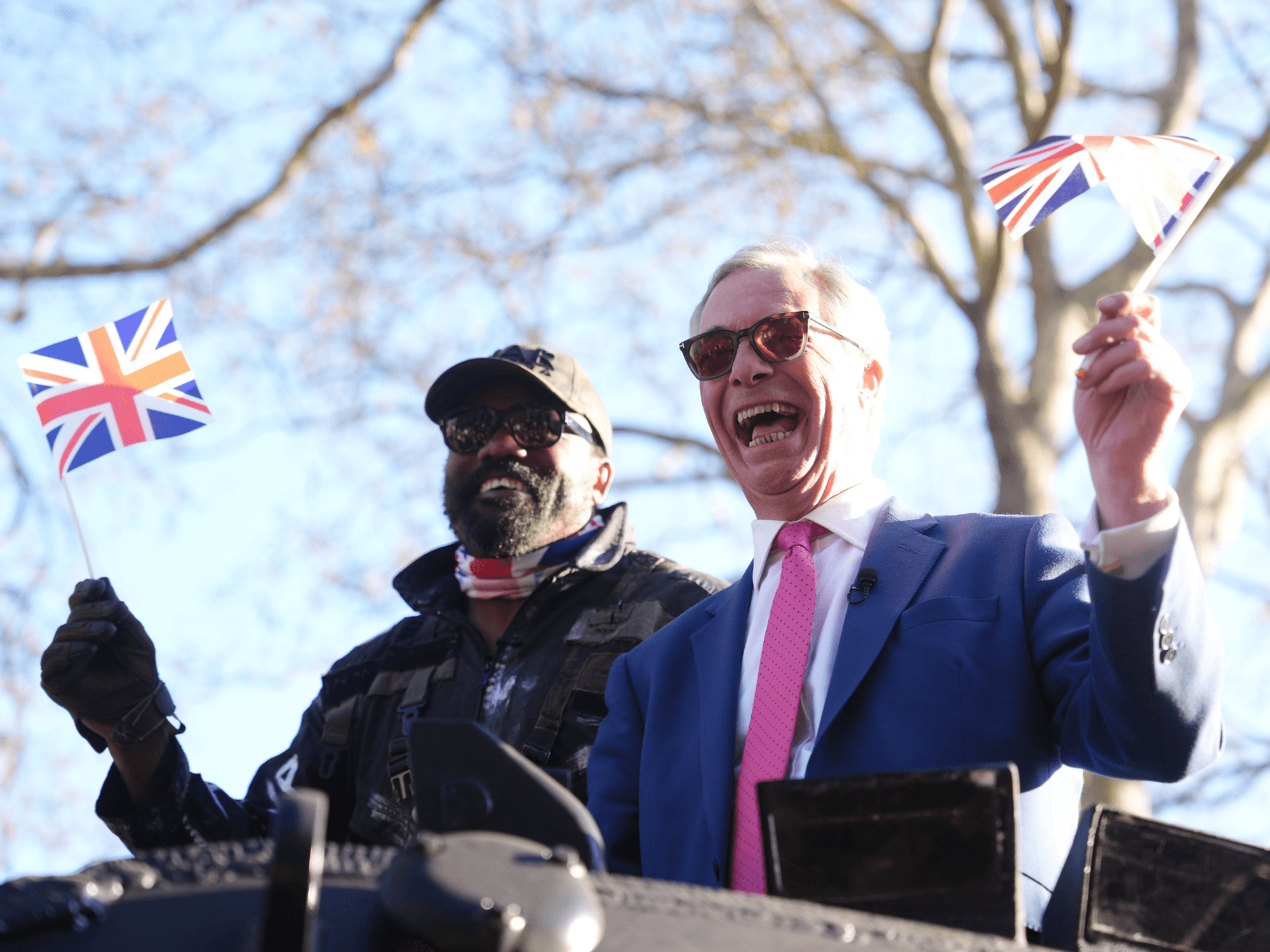 Derek Chisora and Nigel Farage