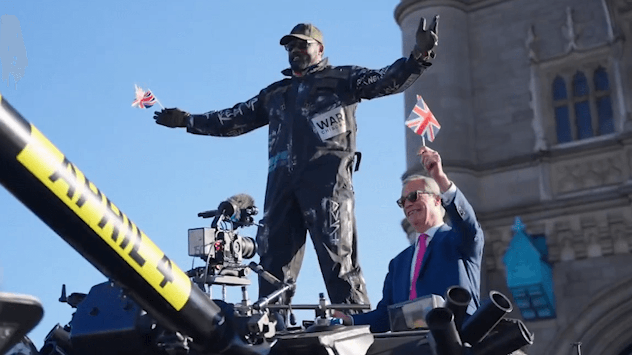 Derek Chisora and Nigel Farage