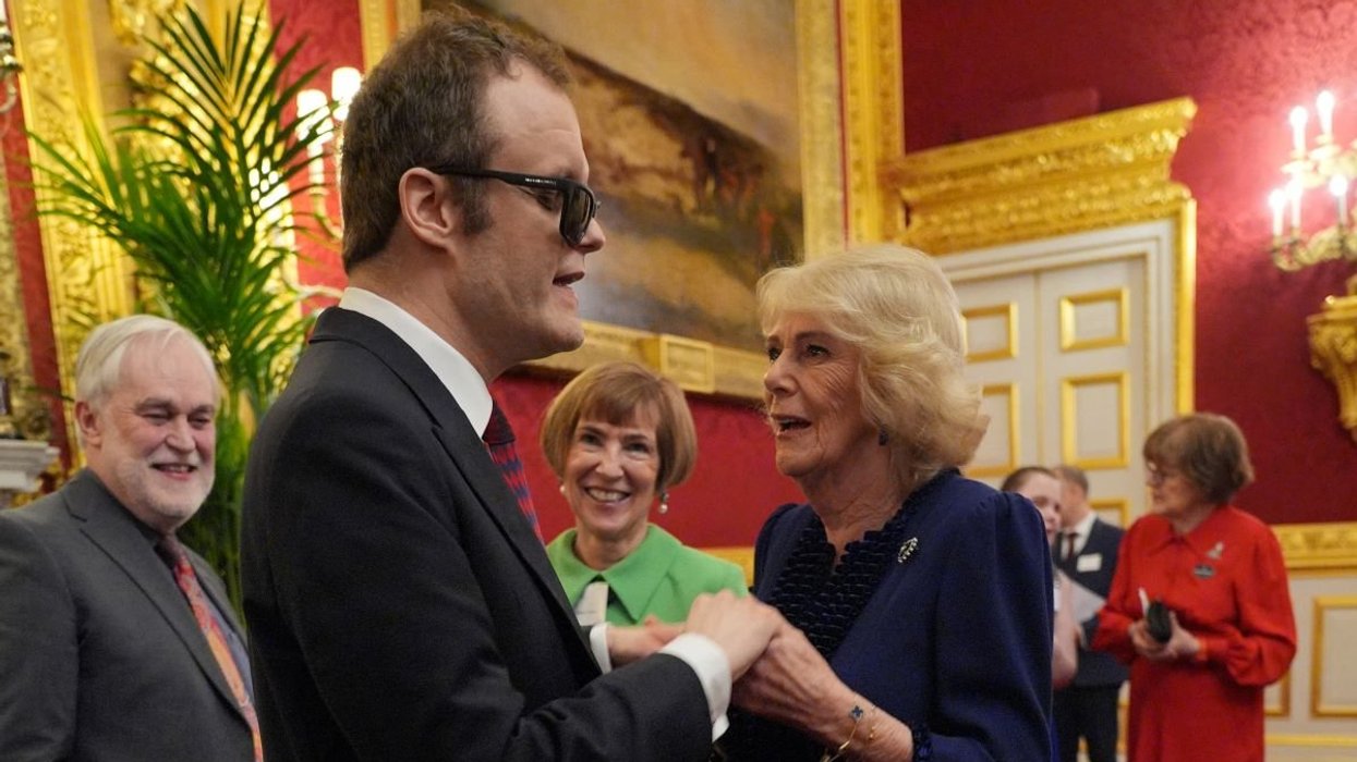 Derek Paravicini and Queen Camilla