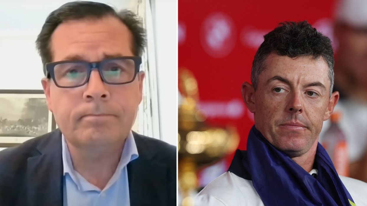 Derek Sprague and Rory McIlroy