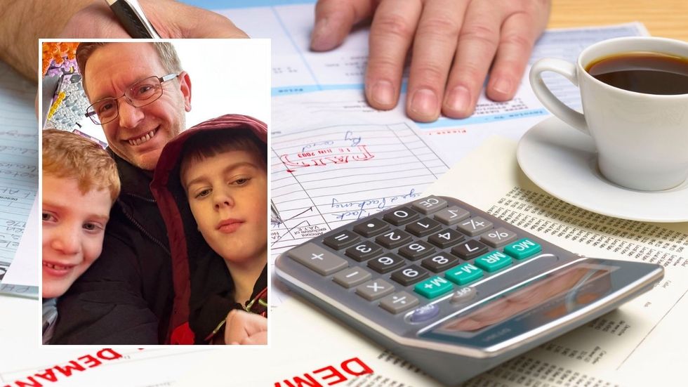 Derrick and his sons, someone managing their finances