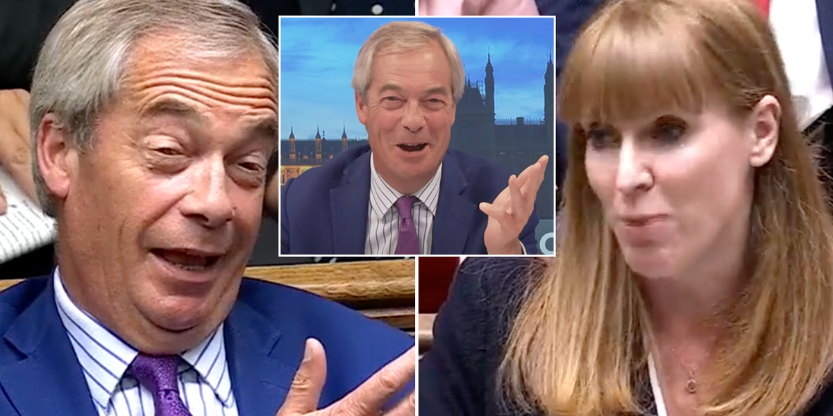 NextImg:‘Interesting’: Nigel Farage reacts to Angela Rayner’s PMQs swipe as Keir Starmer comparison drawn