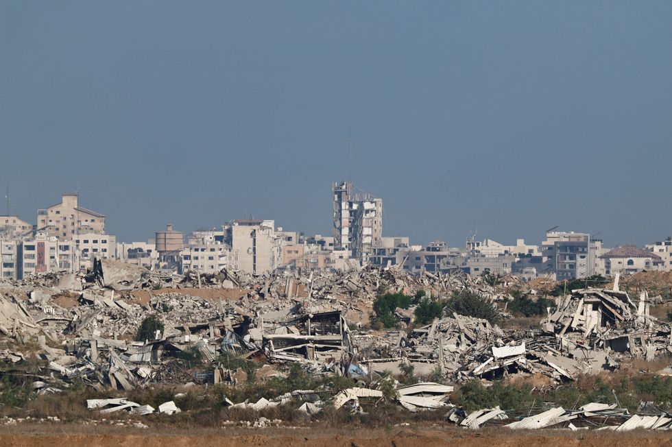 Destroyed buildings in Gaza