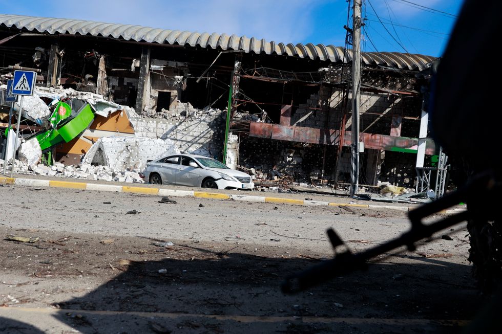 Destroyed houses are pictured amid Russia's invasion of Ukraine, in Irpin, Ukraine March 11, 2022. REUTERS/Serhii Nuzhnenko