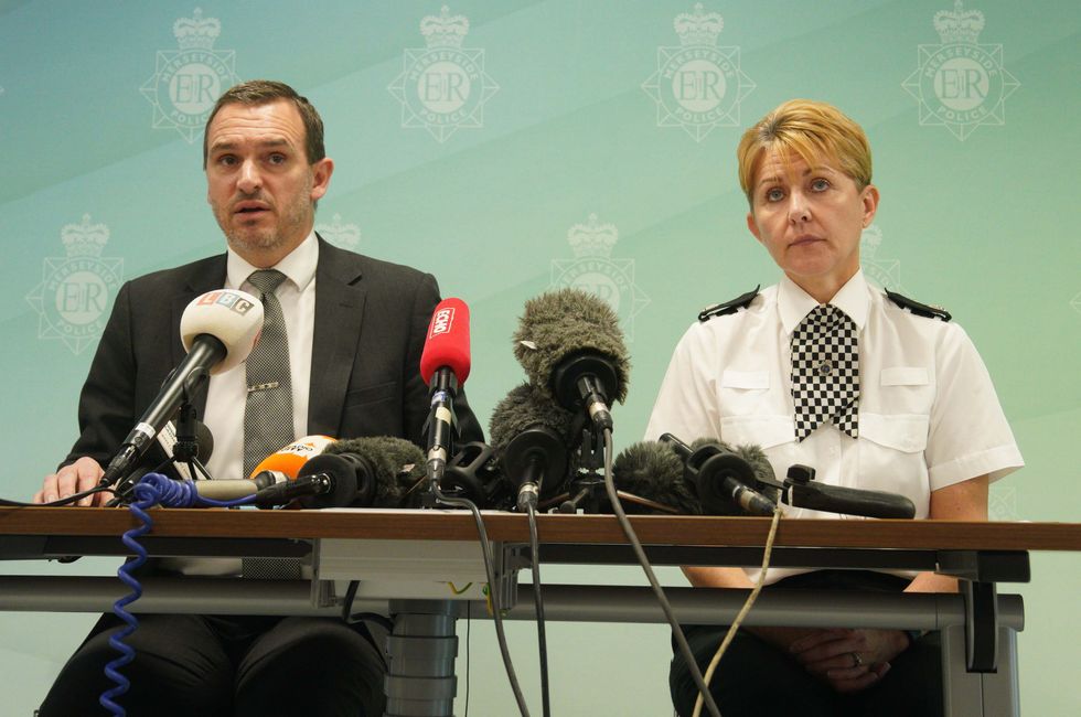 Detective Chief Superintendent Mark Kameen and Chief Superintendent Diane Pownall of Merseyside Police during a press conference at Merseyside Police Headquarters, Liverpool, after a teenage girl was seriously injured in a shooting incident on Upper Warwick Street in Toxteth on Tuesday. Picture date: Wednesday March 2, 2022.