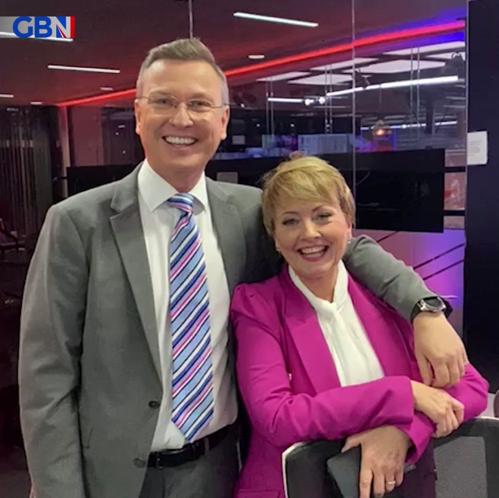 Diabetes struggle: Stephen Dixon with GB News Breakfast co-host Anne Diamond