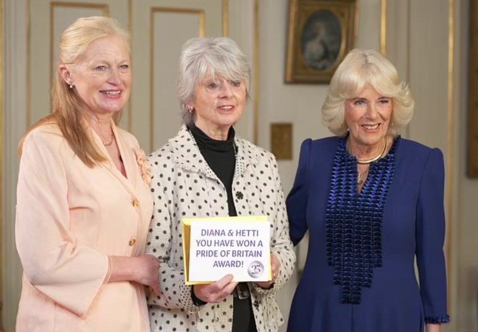 Diana and Hetti won the Pride of Britain