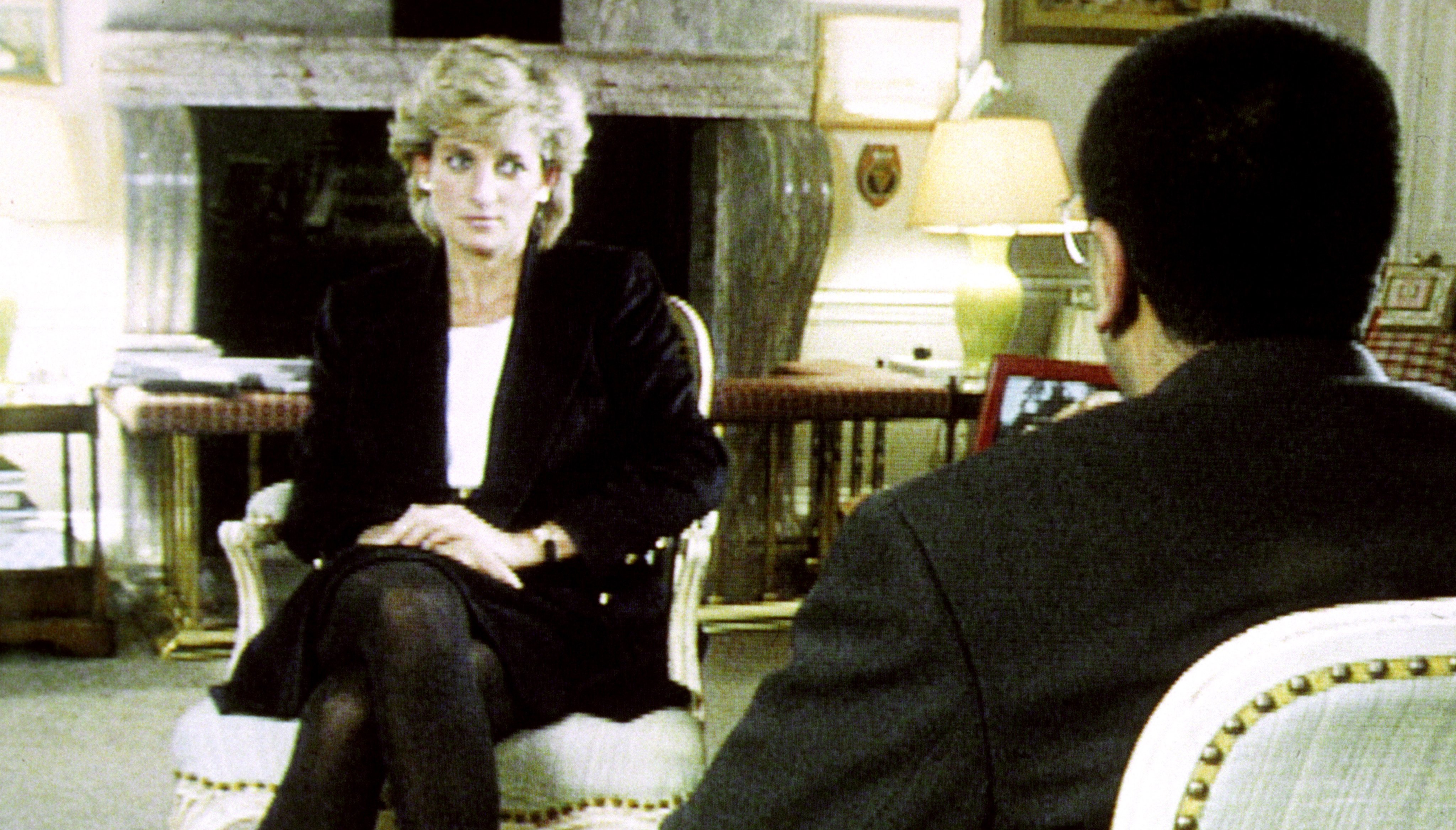 Diana during her interview with Martin Bashir for the BBC.