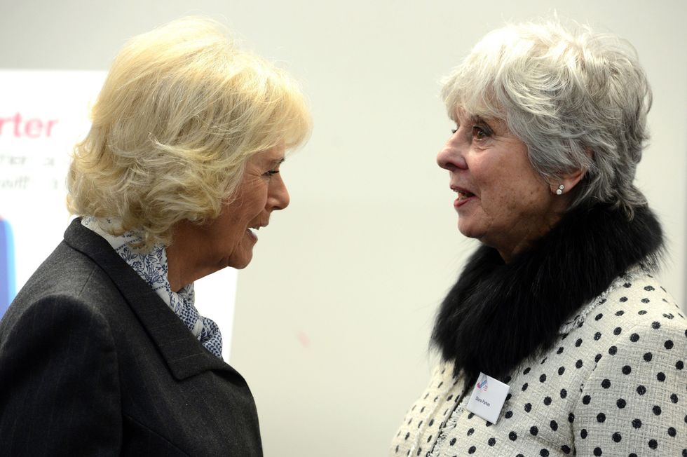 Diana Parkes and Queen Camilla
