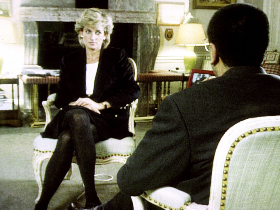 Diana, Princess of Wales during her Panorama interview with Martin Bashir for the BBC.