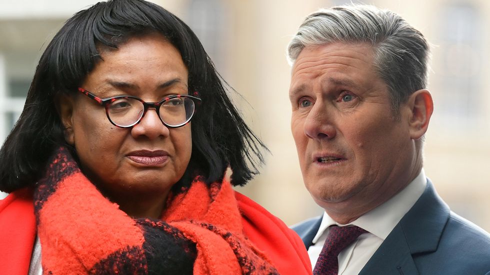 Diane Abbott has caused outrage after attacking her own party leader’s suggestions for NHS reforms.