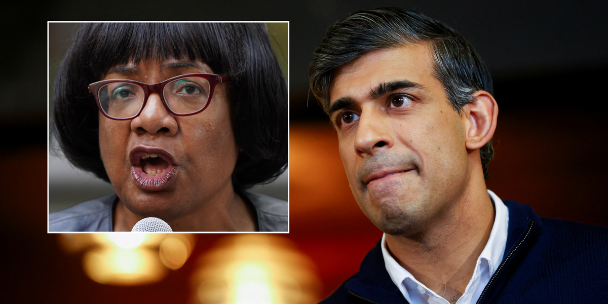 NextImg:Sunak finally calls Tory donor's Diane Abbott comments 'racist' after Badenoch put herself at odds with Downing Street
