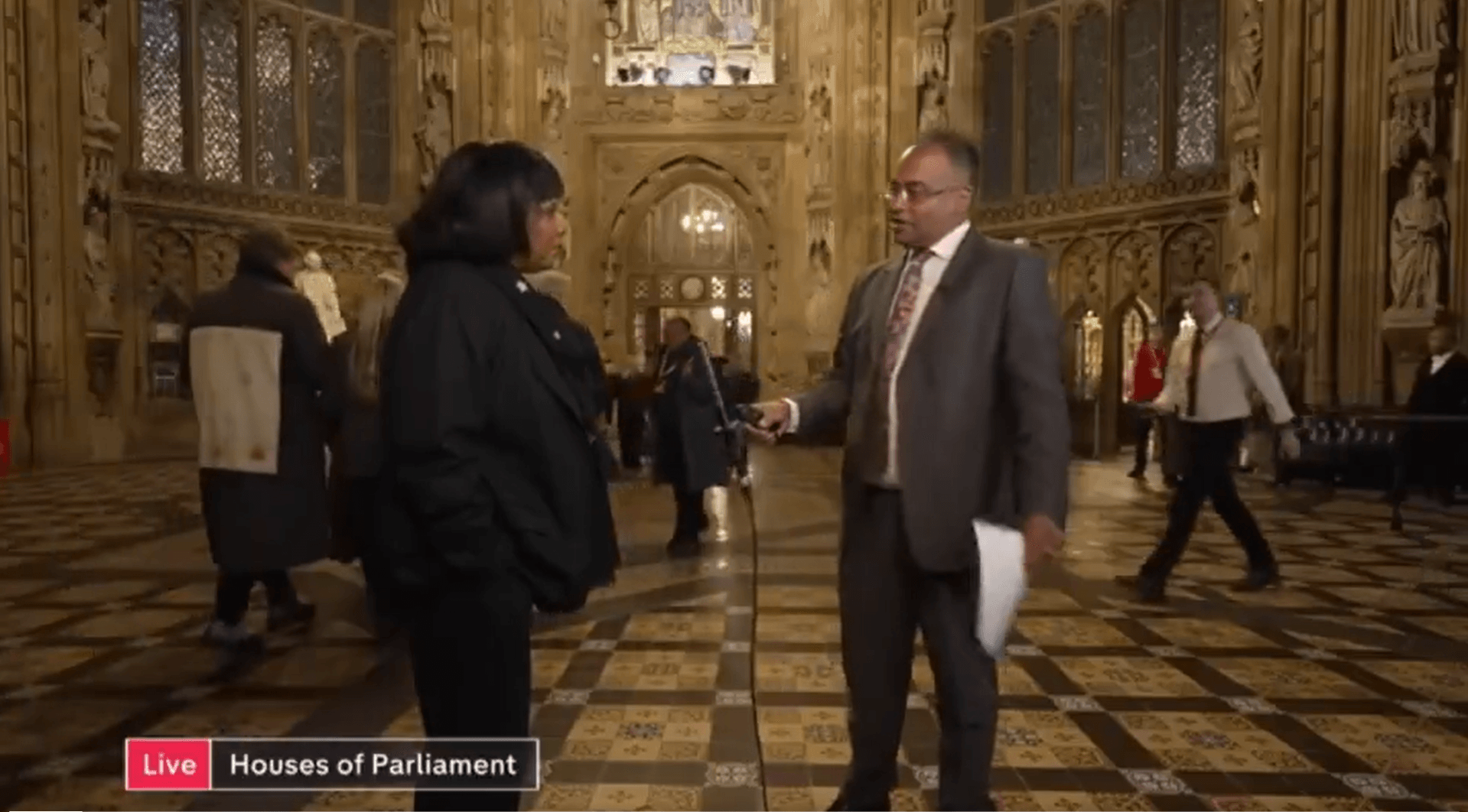 Dianne Abbott and Krishnan Guru-Murthy