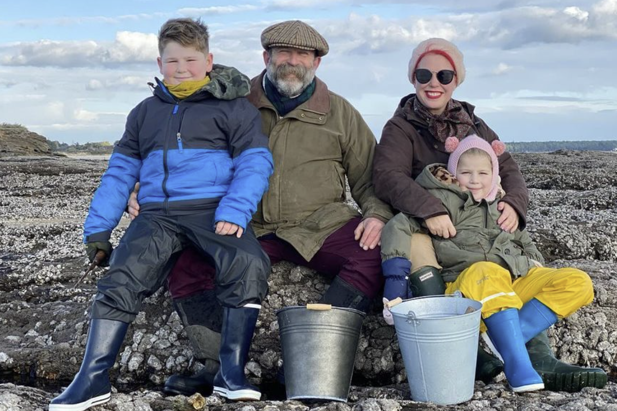 Dick Strawbridge, Angel Adoree, Arthur Strawbridge and Dorothy Strawbridge