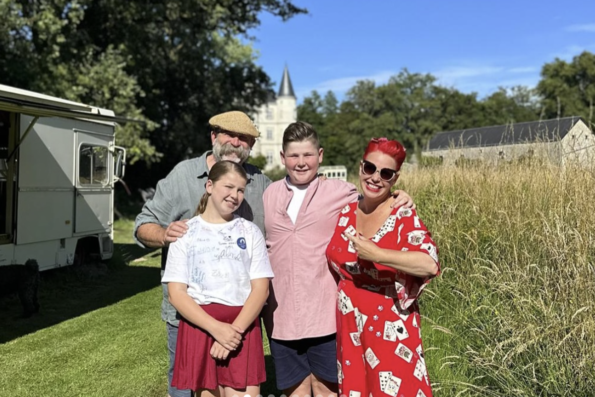 Dick Strawbridge, Angel Adoree, Arthur Strawbridge and Dorothy Strawbridge