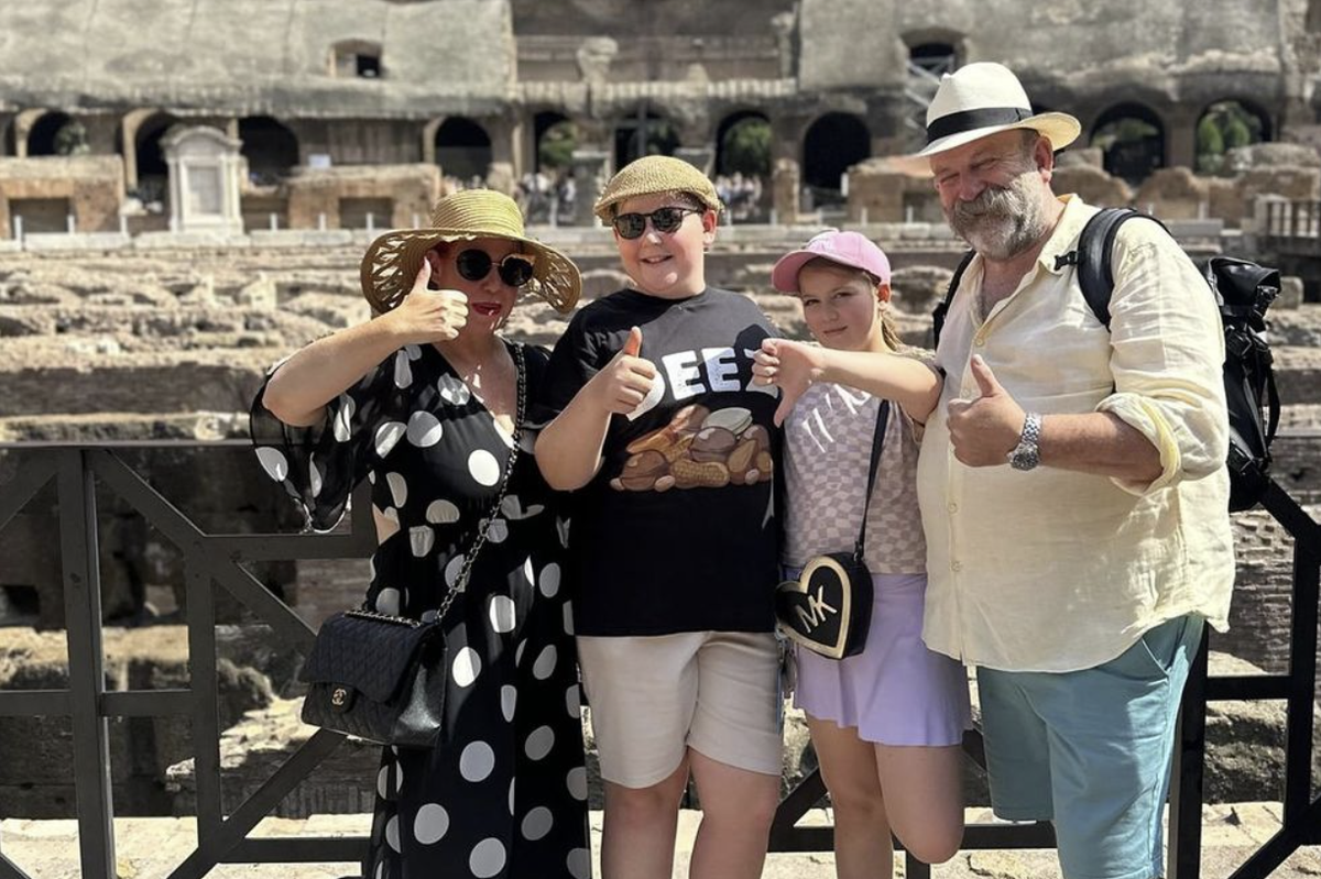 Dick Strawbridge, Angel Adoree, Arthur Strawbridge and Dorothy Strawbridge