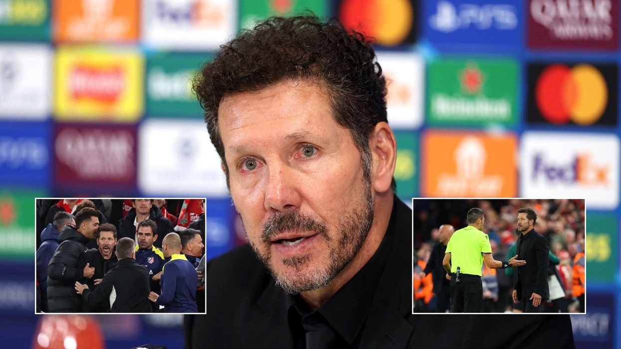 Diego Simeone explains explosive red card after fan incident in Liverpool win over Atletico Madrid