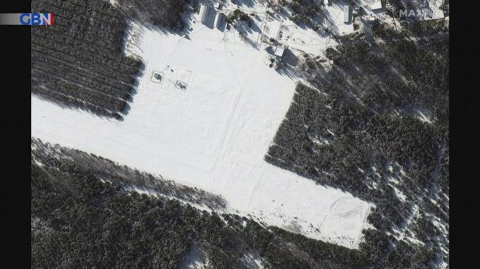 Satellite images show new deployment of military vehicles near Ukraine border - Maxar