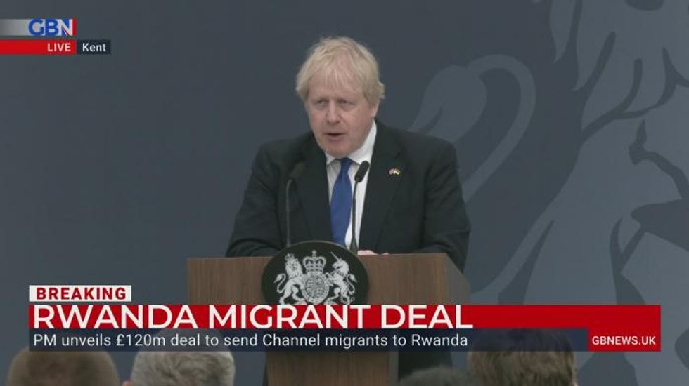 Boris Johnson says Rwanda move shows UK is ‘taking back control of borders’ after Brexit