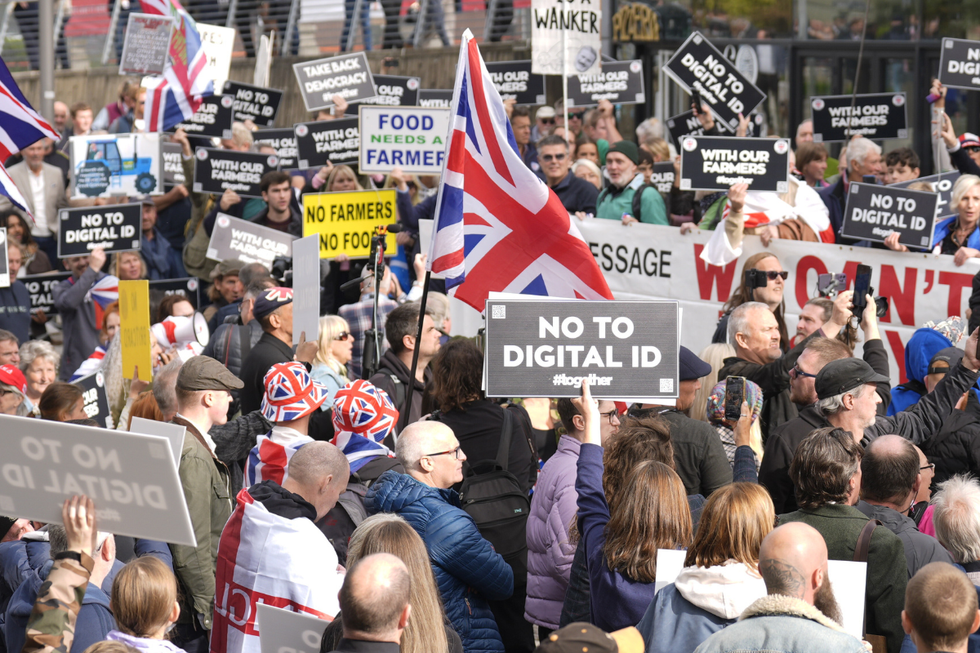 Digital ID and inheritance tax protesters