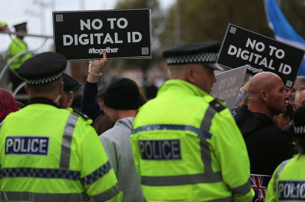 Digital ID protest