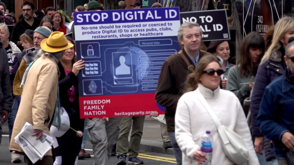 Digital ID protest