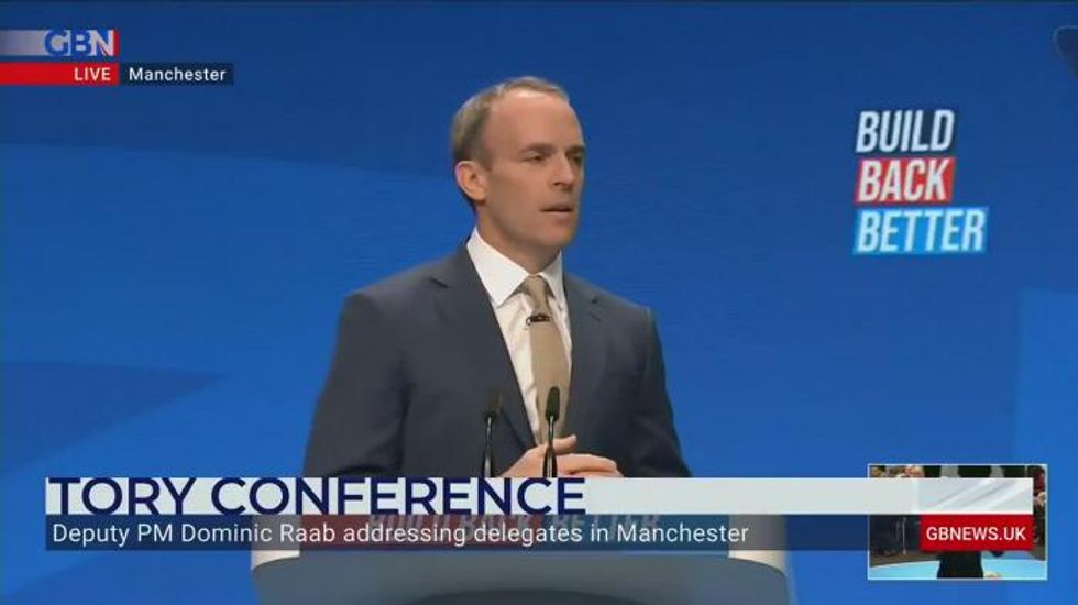 Conservative Party conference: Dominic Raab pledges overhaul of 'nonsensical' Human Rights Act
