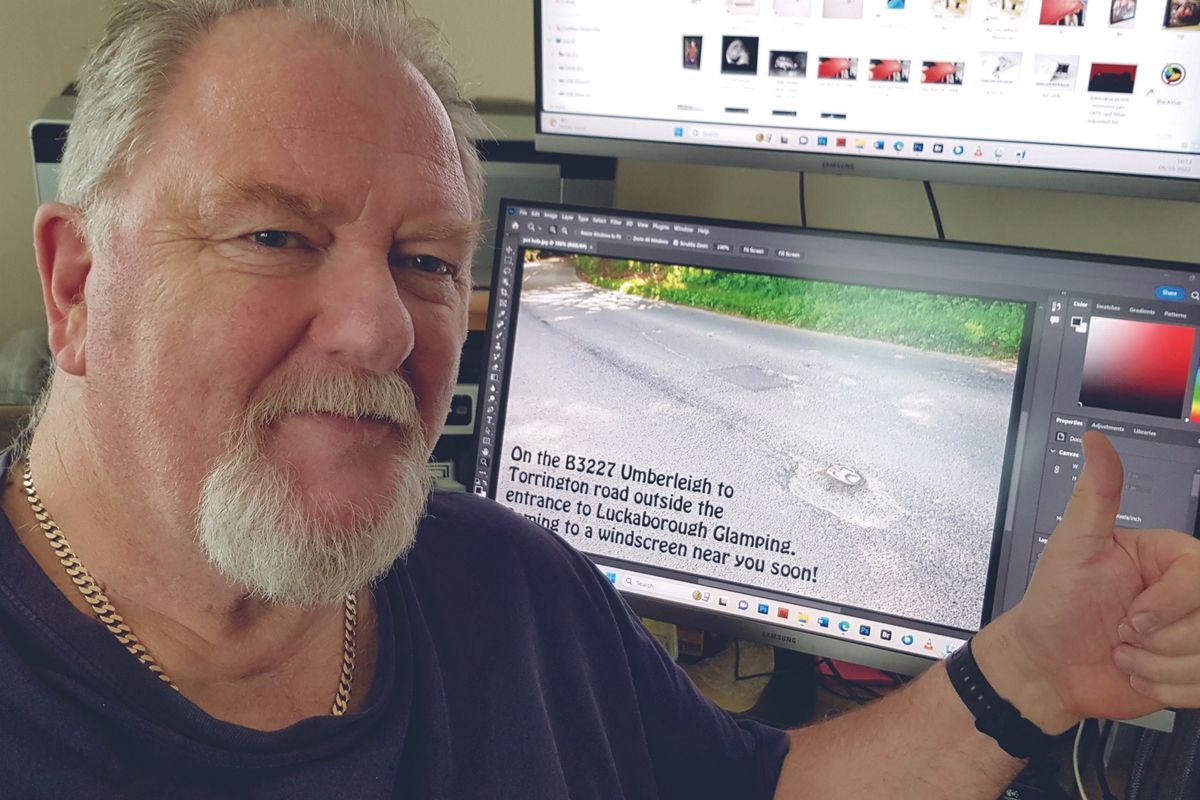 Disabled blue badge holder puts massive pothole up for sale on eBay as drivers 'suffer'