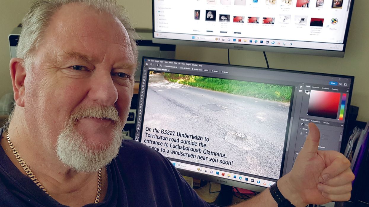 Disabled blue badge holder puts massive pothole up for sale on eBay as drivers 'suffer'