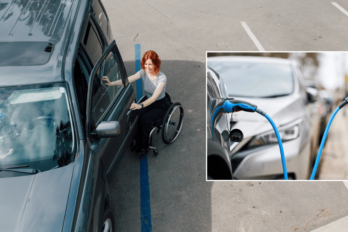 Disabled driver and electric car charger