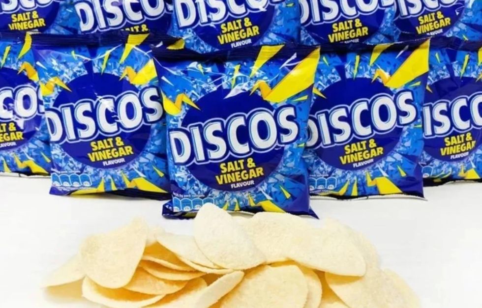 Discos salt and vinegar flavour