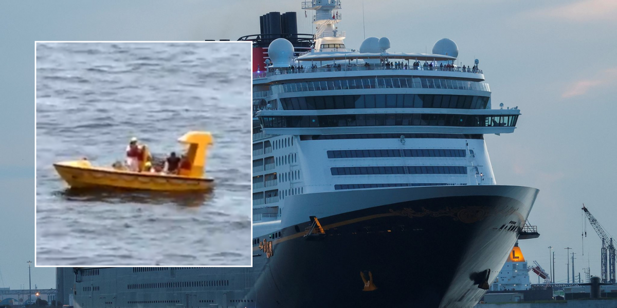 NextImg:Girl rescued from sea after falling overboard from Disney cruise ship while taking picture