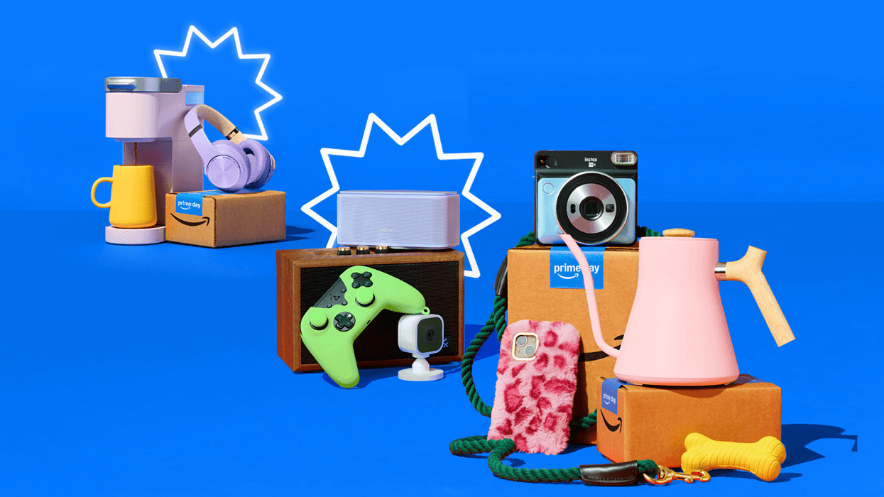 Displays of some of the merchandise and products that will be included in the Prime Day sale 2025