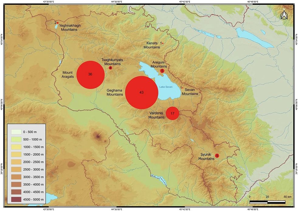 Distribution of vishaps