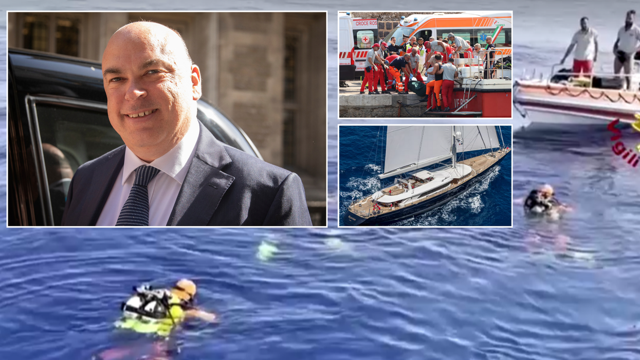 Divers have been scrambled to the wreck of the Bayesian, some 50 metres under the water's surface